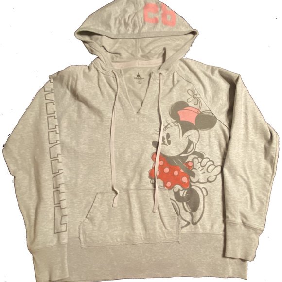 Authentic Disney Parks Minnie Mouse Gray Hoodie XXL - Picture 4 of 10